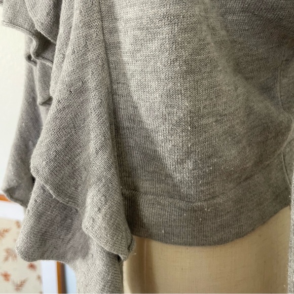 Y2K Cache Twee Office Siren Cropped Ruffle Cardigan - Picture 9 of 9